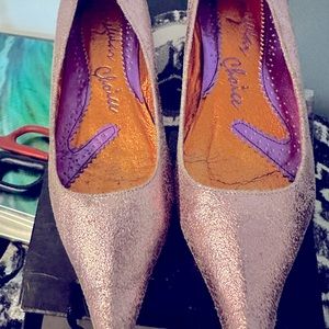 Pink distressed Irregular choice